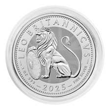 Regno Unito 2 sterline 2025 British Lion argento 1 oz 999 pz/bu