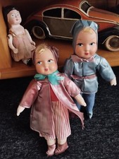 Bambole in bachelite e stoffa epoca 1930/1940 originali dell'epoca
