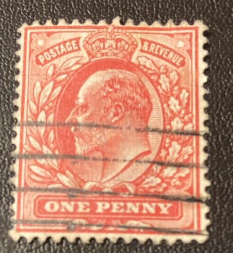 George one penny rosso - gb, v