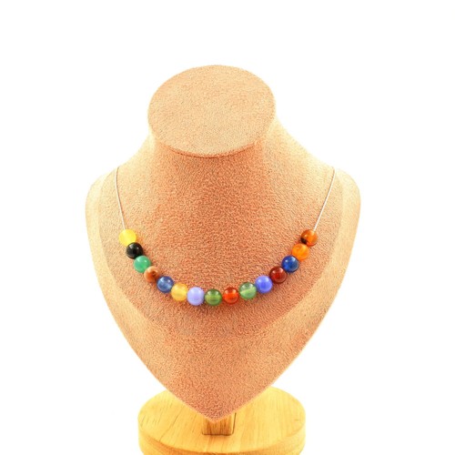 Collier perles agate - collier, 15