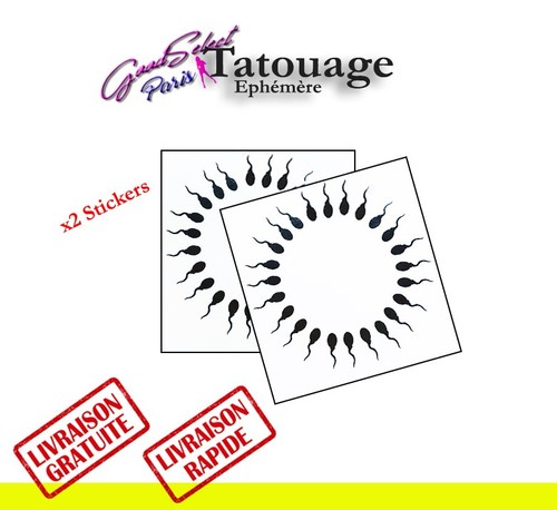 Tatouage temporaire tetons - tatouage,