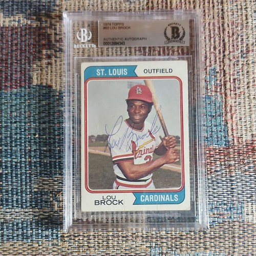 Topps 1974 lou brock louis - topps, st.