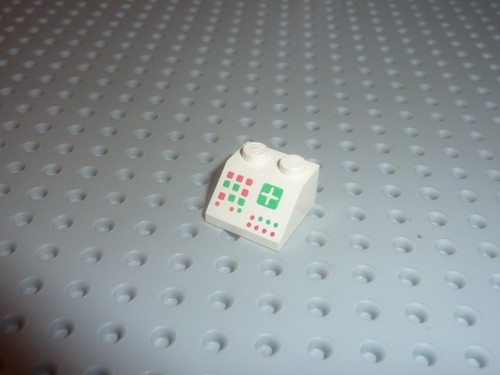 Lego white slope brick - lego,