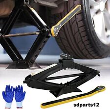 Crick Cric Per Auto A Pantografo Sollevatore Martinetto Manovella 2 T Con Chiavi