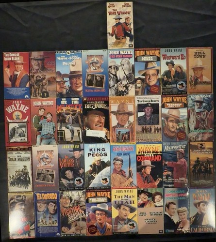 John wayne vhs lot 33 - of,