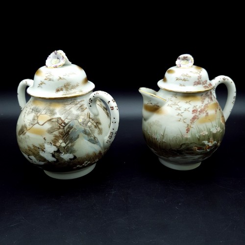 Kaga kutani yaki teapot - kaga,
