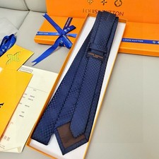 Louis Vuitton Navy Damier Silk