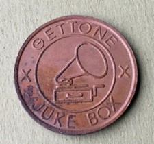 GETTONE MONETA GIOCO FLIPPER JUKEBOX GIACHINO TORINO INTRATTENIMENTO VINTAGE