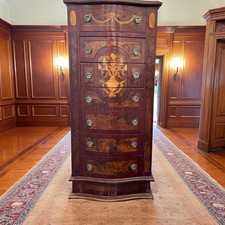 cassettiera antica settimino Impero con intarsi