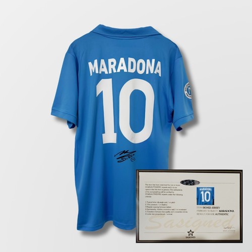 Diego maradona signed - signed, napoli