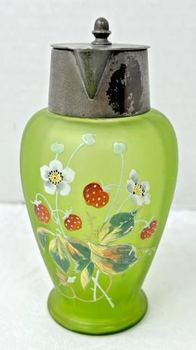 Antica brocca smaltata - , fragola