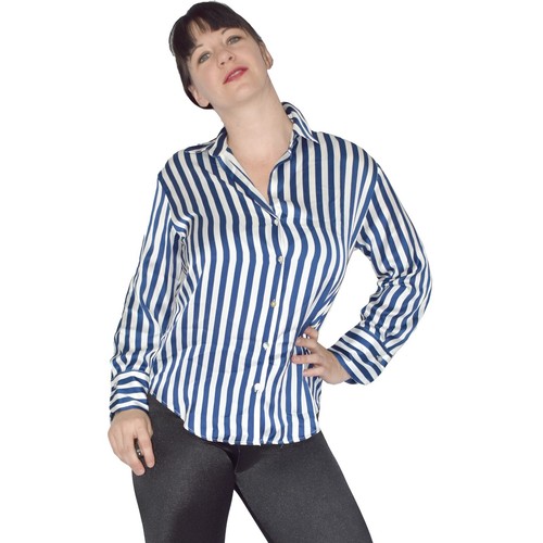 Zara strisce lucido seta - strisce, blusa