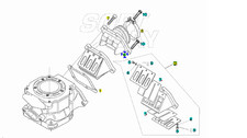 Flangia carburatore 28 mm