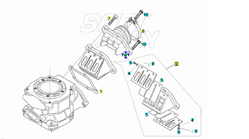Flangia carburatore mm - carburatore, 28