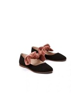 New Zara Girls Black Velvet