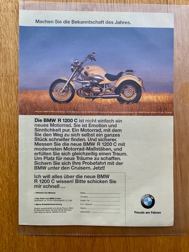 Bmw 1200 moto cruiser 1997 - bmw, r