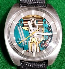 Bellissimo orologio Bulova Accutron Spaceview 38 mm SS circa 1970 appena revisionato