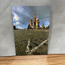 CARTOLINA COLORI COLLEZIONE MOSCA LA PIAZZA ROSSA  