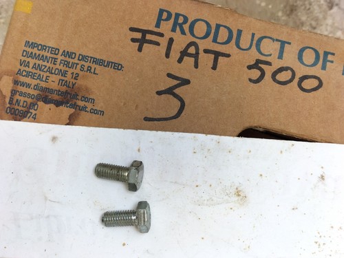 Fiat 500 coppia bulloni - fiat,
