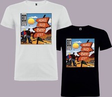 T-Shirt maglia 883 Nord Sud Ovest Est. Max Pezzali 100% cotone