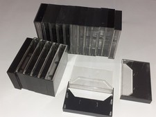 LOTTO 20 CUSTODIE ANNI 70 PLASTICA  RIGIDA PER MUSICASSETTE E AUDIOCASSETTE