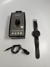 Garmin Forerunner 235 GPS orologio da corsa con scatola e cavo viso rotto funziona