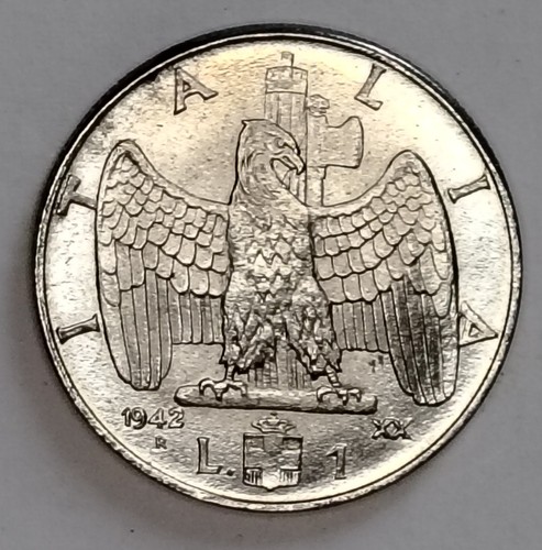 Regno italia lira 1942 - d'italia,