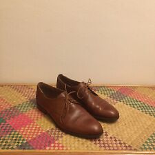 SCARPE UOMO OXFORD MARRONI “JBJ”MADE IN ITALY. N 9.5 VESTONO 43.USATE POCO.