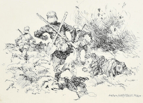 Soldati sul campo disegno - campo, |
