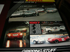 PORSCHE, RARO POSTER " PORSCHE CLUB GB CHAMPIONSHIP 1987" OTTIME CONDIZ.