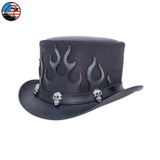 Cappello uomo pelle nera