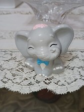 Bomboniera nascita/battesimo elefante in ceramica completo di confezione.