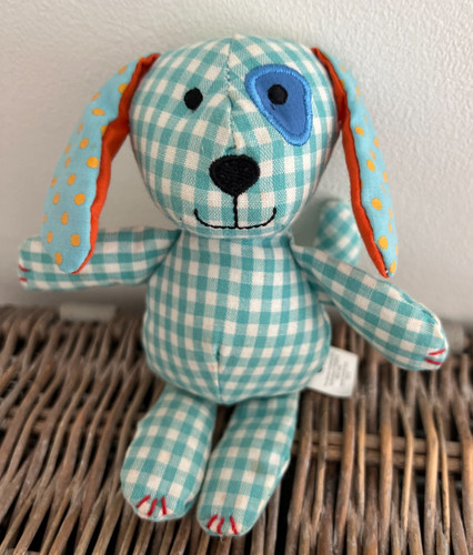Boots blue gingham - gingham, dog