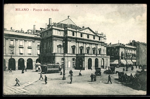 Milano piazza della scala - scala, con