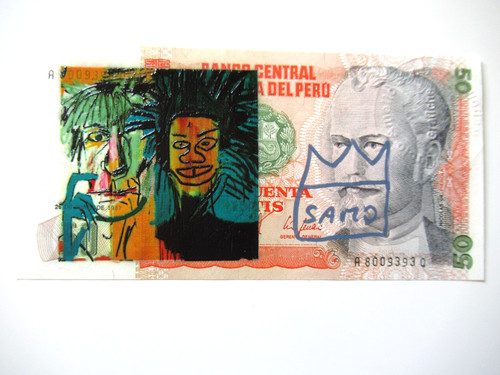 Banconota m basquiat - a),