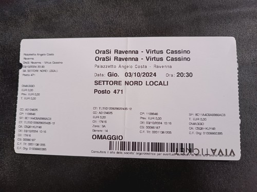 Biglietto ticket basket orasí - ticket,