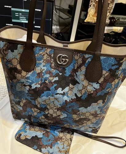 Borsa gucci blu - e, marrone