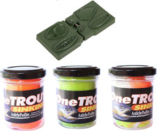 Kit 3 Paste + Stampino Doppio Pesca Trota Camola Stampo Trote Pastella Pastina
