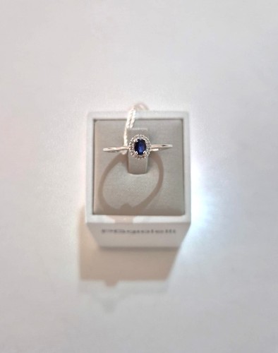 Anello solitario con zaffiro - anello,