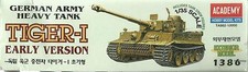 ACADEMY 1:35 KIT CARRO ARMATO TIGER I EARLY VERSION GERMAN ARMY TANK  ART. 1386