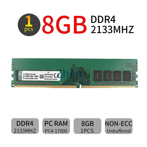 8gb ddr4 2133mhz - 2133mhz, kvr21n15s8/8