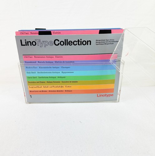 Collezione linotype tipo - linotype,
