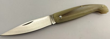 Coltello artigianale Sa Resolza cm 17, manico corno bovino -Navaja Couteau Knife