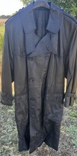 Trench Soprabito Uomo Lungo invernale pelle Nero - 50