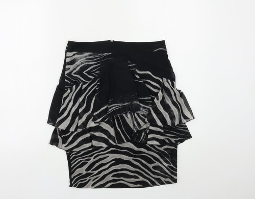 Gonna donna zara nera stampa - zara,