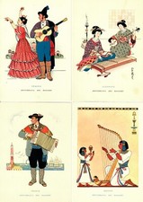 REPUBBLICA DEI RAGAZZI EGITTO SPAGNA GIAPPONE ITALIA 4 CARTOLINE - 2030