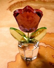 SWAROVSKI 657111 - Collezione Happy Flowers - Tulipano Rosa cm 5 - Nuovo