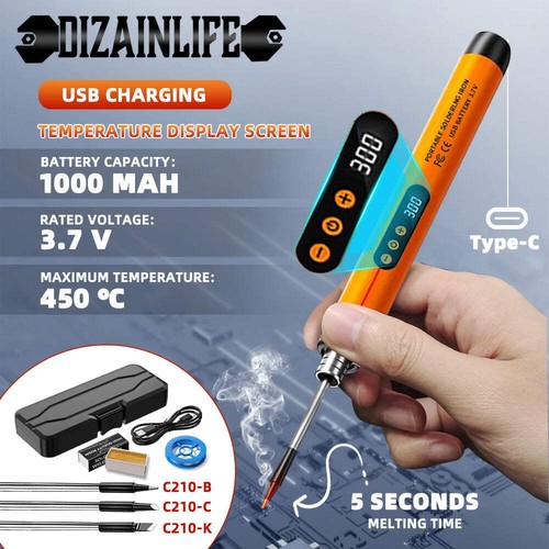 Mini cordless soldering - soldering, iron