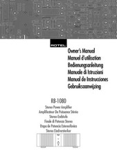 Rotel 1080 amplificatore - rotel, rb-1080