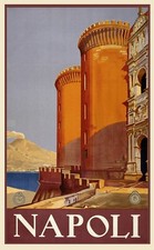 Visita Napoli Italia Poster